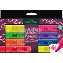 Sada zvýrazňovačů Faber-Castell, 8 neonových barev