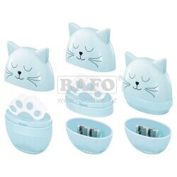 Ořezávátko s gumou Kočička, dva otvory