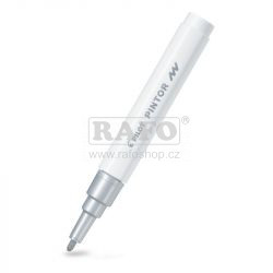 Akrylový fix Pilot Pintor, F 1.0 mm, stříbrný