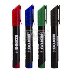Sada permanentních fixů Kores K-marker, 4 barvy