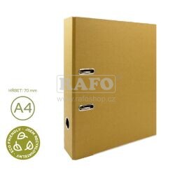 Pořadač ECO kraft, 7 cm, pákový, přírodní hnědý