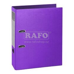 Pořadač A4 Exacompta Teksto ametystový, 8 cm, pákový