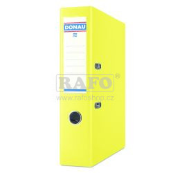 Pořadač Donau, 7,5 cm, pákový, žlutý