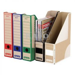 Archivační box A4, 75 mm, Emba, modrý, seříznutý