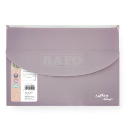 Kombinované desky se zipem a kapsou s drukem, fialové