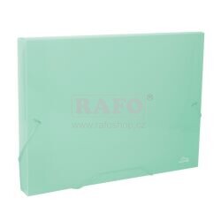 Desky na spisy s gumou A4, pastelově zelené