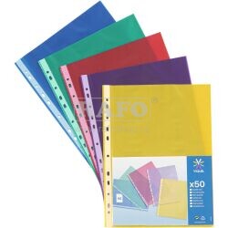 Fólie A4, U, eurozávěs, čirá barevná, 50 ks