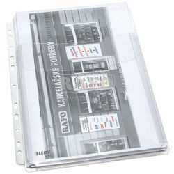 Fólie A4, U, Leitz Maxi, čirá, pevná, rozšířená, 1 ks