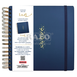 Fotoalbum Scrapbook Luxi, album s Vesmírem, 21 x 21 cm, 20 listů, tmavě modré