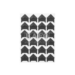 Fotorůžky černé, samolepicí, 48 ks