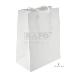 Taška dárková bílá, 18 x 23 x 10 cm