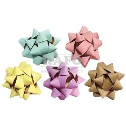 Rozeta kraft pastelová 7 cm, různé barvy