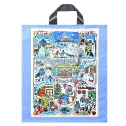 Taška dárková Vánoce Josef Lada 44 x 50 x 8 cm