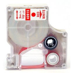 DYMO páska D1 9mm/7m, 40915 červená/bílá