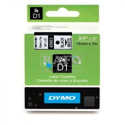 DYMO páska D1 19mm/7m, 45803 černá/bílá