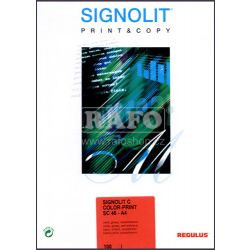 Fólie Signolit samolepící, bílá, lesklá, A4, 100 l., pro laser tisk