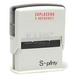 Razítko Trodat 4911 s textem: ZAPLACENO V HOTOVOSTI