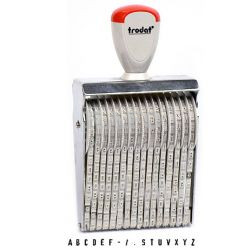 Razítko Trodat Alfabet 5/16, nesamobarvicí, znakové, výška 5mm, 16 znaků