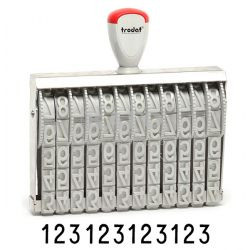 Číslovačka Trodat 151212, nesamobarvicí, výška 12mm, 12 míst