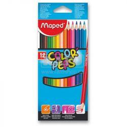 Pastelky 12 barev, Maped Color Peps, trojhranné,