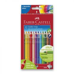 Pastelky Faber-Castell Jumbo Grip, 12 barev