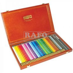Pastelky Koh-i-noor 3795 Mondeluz Aquarel v luxusním dřevěném pouzdře, 36 ks
