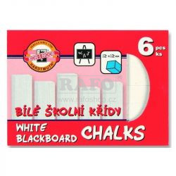 Křídy Koh-i-noor bílé, 6 ks