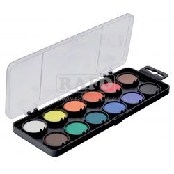 Vodové barvy 12 barev, velké