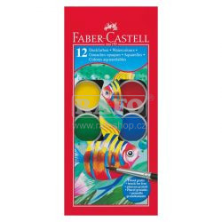 Vodové barvy Faber-Castell velké, 12 barev