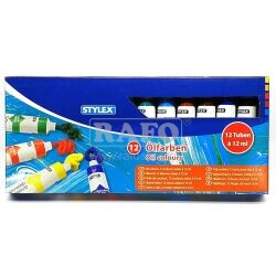Sada olejových barev Stylex, 12 barev