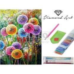 Diamantové malování - Chmýří pampelišek, 30 x 40 cm