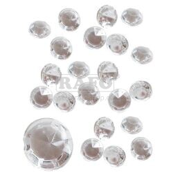 Dekorační kamínky 4 mm, průhledné, 43 g
