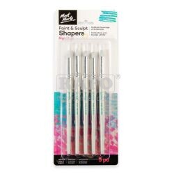 Sada silikonových těrek Mont Marte pro barvy i hlínu, 5 ks