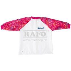 Zástěra na výtvarnou výchovu s rukávy, růžová