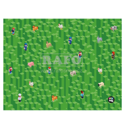 Ubrus na školní lavici Playworld (Minecraft), 50 x 65 cm