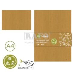 Obal  na sešit A4, ECO kraft papírový, 1 ks
