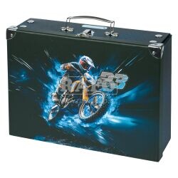 Kufřík Motorka s kováním, skládací