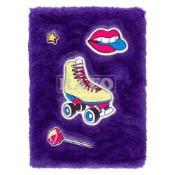 Notes plyšový Brusle, linka, 148 stran, 15 x 21 cm