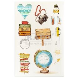 Samolepky Cestování, 4 archy, 48 ks