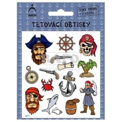 Dětské tetovací obtisky - piráti