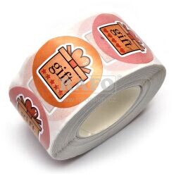 Samolepky Dárečky, 25 mm, 500 ks