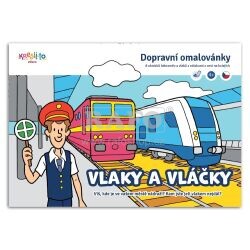 Omalovánky A5 - Vlaky a vláčky