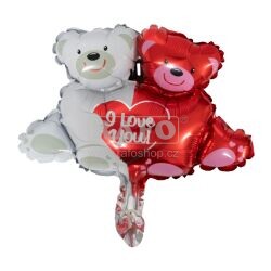 Balónek nafouknutý Medvidci, 26 cm