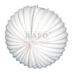 Lampión koule bílá, 25 cm