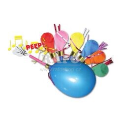 Balónky pískající, 7 ks