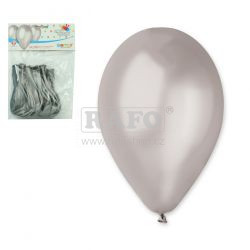 Stříbrné balónky, 10 ks