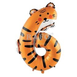 Balónové zvířátko číslo 6, 100 cm