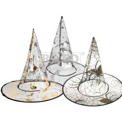 Klobouk čarodějnický, dětský, průsvitný