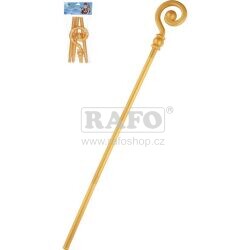 Mikulášská berle, zlatá, 105 cm