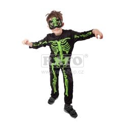 Kostým dětský NEON Kostlivec, vel. S